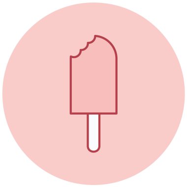 dondurma simgesi, vektör illüstrasyonu