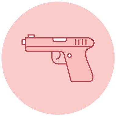 Bir silah simgesinin vektör illüstrasyonu