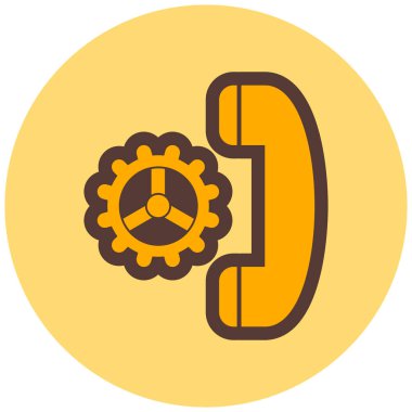 Ayarlar. Web simgesi basit illüstrasyon