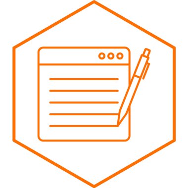 İçerik simgesinin vektör illüstrasyonu