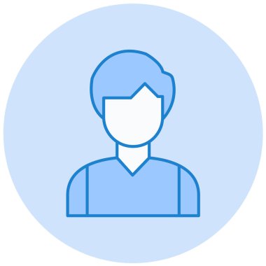 avatar modern simge vektör çizimi