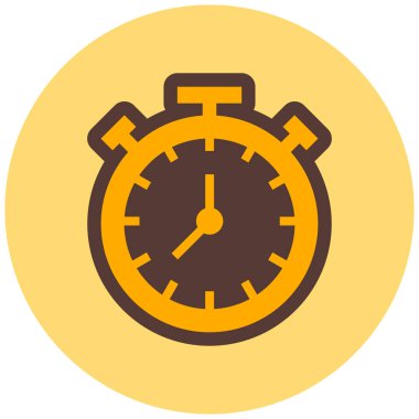 Saat. Web simgesi basit illüstrasyon