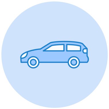 - Araba. Web simgesi basit illüstrasyon