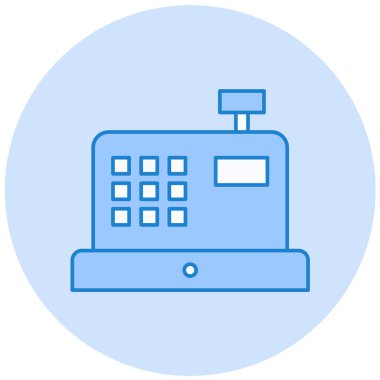 ATM 'de. Web simgesi basit illüstrasyon