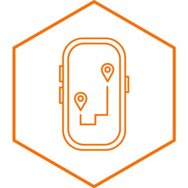 GPS simgesi. özet vektör illüstrasyonu