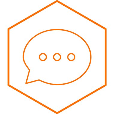 konuşma balonu simgesi, vektör illüstrasyonu