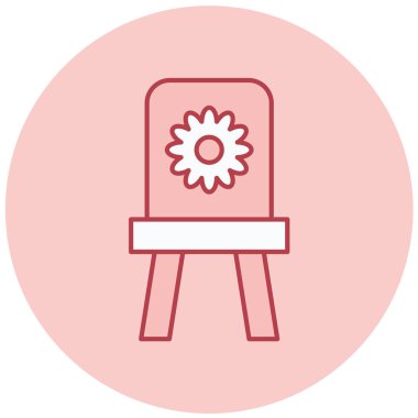 Şövale. Web simgesi basit illüstrasyon