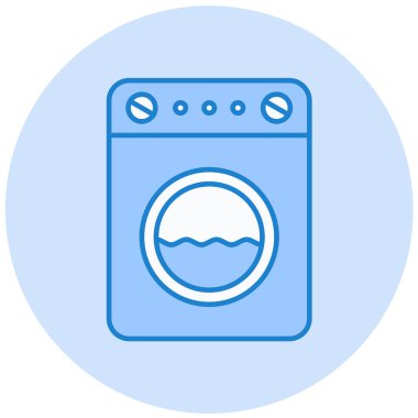 Çamaşır. Web simgesi basit illüstrasyon