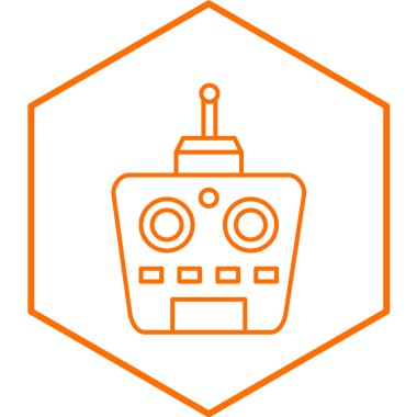 Oyuncak Uzak simgesinin vektör illüstrasyonu