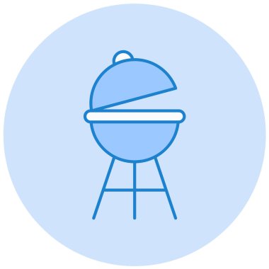 Mangal. Web simgesi vektör illüstrasyonu