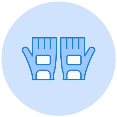 kayak eldivenleri çizgi vektör simgesi