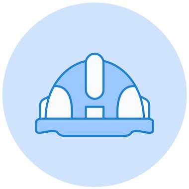 Miğfer. Web simgesi basit illüstrasyon