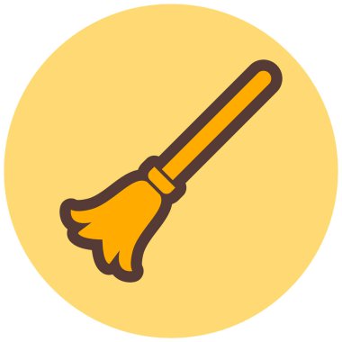 Süpürge. Web simgesi basit illüstrasyon