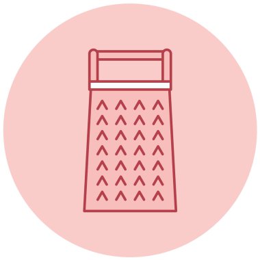 Grater simgesinin vektör illüstrasyonu