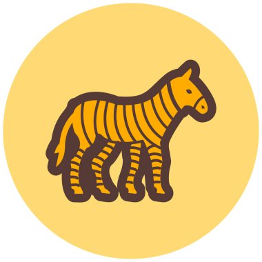 Bir zürafanın vektör çizimi