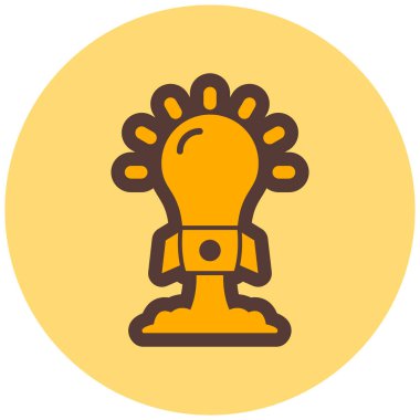 fikir simgesi, basit tasarım vektör çizimi