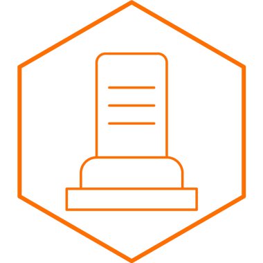 mezar simgesi, vektör çizimi