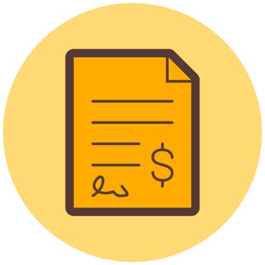 Belge. Web simgesi basit illüstrasyon