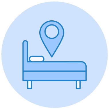 Mobilya simgesinin vektör illüstrasyonu