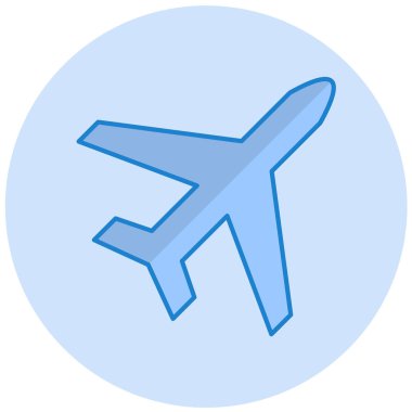 Uçak. Web simgesi basit illüstrasyon