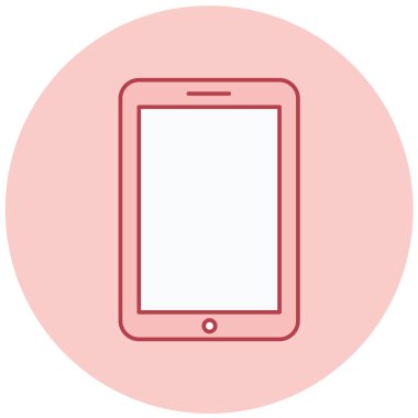 Cep telefonu simgesi, vektör illüstrasyonu