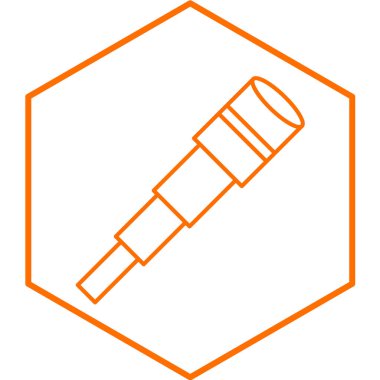 Spyglass simgesinin vektör illüstrasyonu