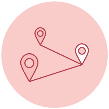 konum. Web simgesi basit illüstrasyon