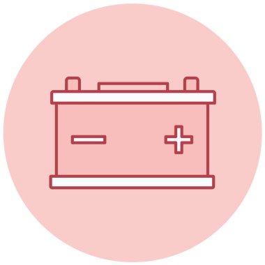 Pil. Web simgesi basit illüstrasyon