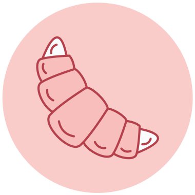 Ay çöreği. Web simgesi basit illüstrasyon