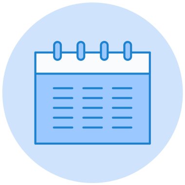 Takvim. Web simgesi basit illüstrasyon