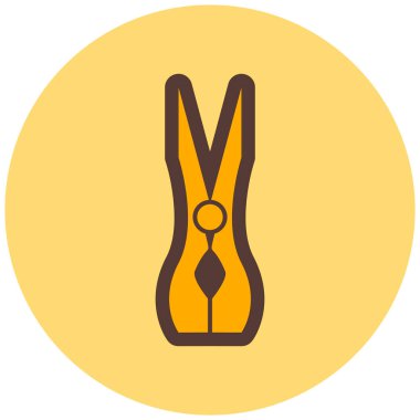 Makas. Web simgesi basit illüstrasyon