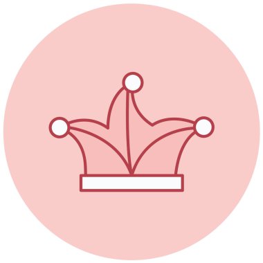 taç simgesi vektör illüstrasyonu