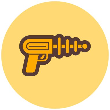 Silah. Web simgesi basit illüstrasyon