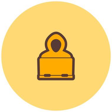 İş ve finans simgesinin vektör illüstrasyonu