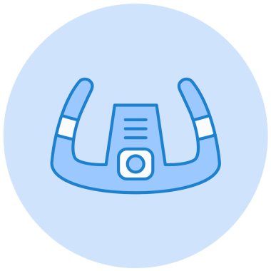 Miğfer. Web simgesi basit illüstrasyon