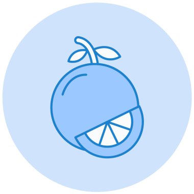 lemon. Web simgesi basit illüstrasyon