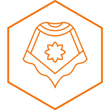 Bir yıldız simgesinin vektör illüstrasyonu