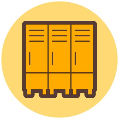 Bir oda simgesinin vektör illüstrasyonu