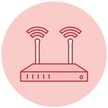 Wi-fi yönlendirici. Basit resimleme