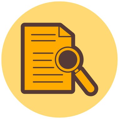 Belge. Web simgesi basit illüstrasyon