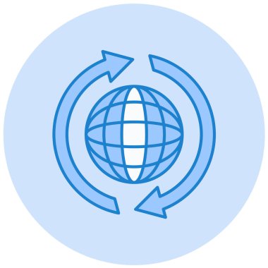 küresel ağ. Basit resimleme