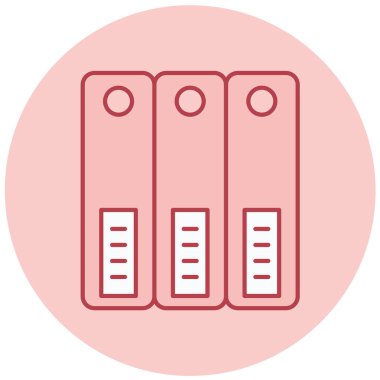 Kütüphane. Web simgesi basit illüstrasyon