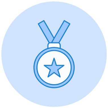 Madalya. Web simgesi basit illüstrasyon