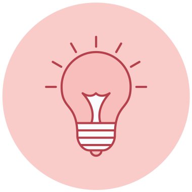 Ampul. Web simgesi basit illüstrasyon