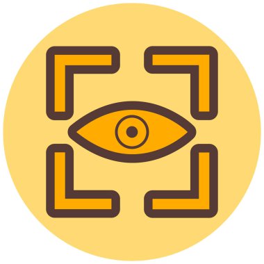 Göz. Web simgesi basit illüstrasyon