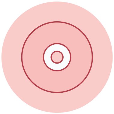 CD mi? Web simgesi basit illüstrasyon