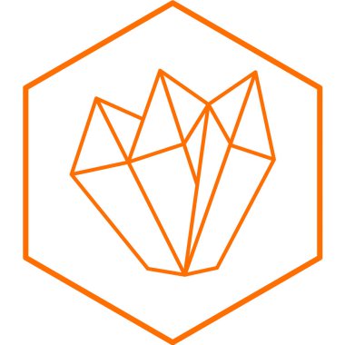 Elmas simgesinin vektör illüstrasyonu