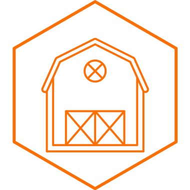 ahır simge vektör çizim