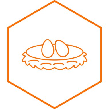 yuva simgesinin vektör illüstrasyonu