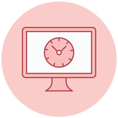 Bilgisayar. Web simgesi basit illüstrasyon